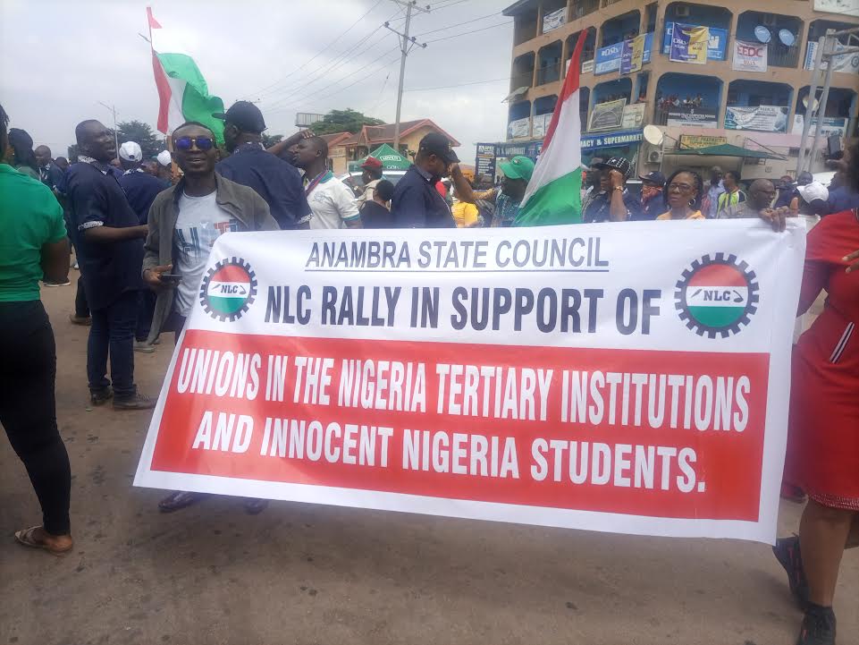 ASUU Strike: NLC protests in Anambra