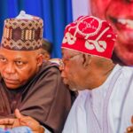 Kashim Shettima (L), Bola Tinubu (R)