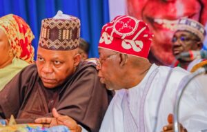 Kashim Shettima (L), Bola Tinubu (R)