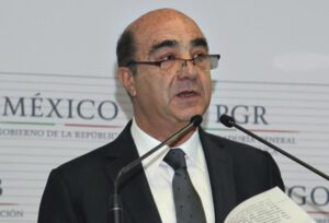 FILE – Mexico’s Attorney General Jesus Murillo Karam gives a news conference in Mexico City, Dec. 7, 2014. The Mexican Attorney General’s Office reported on Friday, Aug. 19, 2022, it has detained Murillo Karam, who was in charge of the investigation into the disappearance of the 43 student teachers that occurred in southern Mexico in 2014. (AP Photo/Marco Ugarte, File)