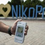 FILE – A Geiger counter shows increased radiation level in Nikopol, Ukraine, Aug, 22, 2022. Ukrainians are once again anxious and alarmed about the fate of a nuclear power plant in a land that was home to the world’s worst atomic accident in 1986 at Chernobyl. The Zaporizhzhia nuclear plant, Europe’s largest, has been occupied by Russian forces since early in the war, and continued fighting nearby has heightened fears of a catastrophe that could affect nearby towns in southern Ukraine or beyond. (AP Photo/Evgeniy Maloletka, File)