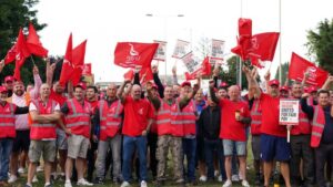Some of those striking were at the picket line early on Sunday morning