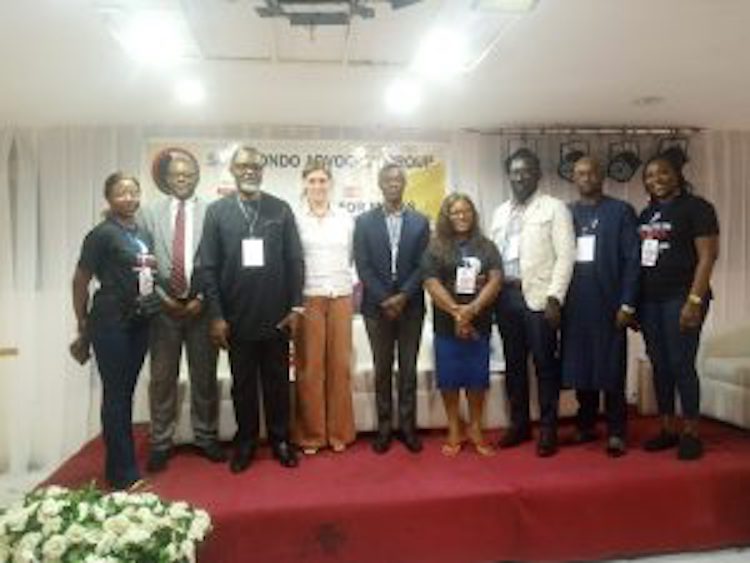 Some of the dignitaries at the event posed for photograph