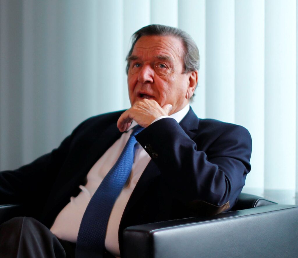 Former German Chancellor Gerhard Schroeder is pictured during an interview with Reuters in his office in Berlin, Germany, November 15, 2018. REUTERS/Fabrizio Bensch