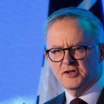 Australian Prime Minister Anthony Albanese speaks at the Sydney Energy Forum in Sydney, Australia July 12, 2022. Brook Mitchell/Pool via REUTERS/File Photo