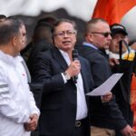 Colombian President-elect Gustavo Petro speaks during a symbolic swearing-in ceremony organized by social, popular, ethnic and ancestral organizations of Colombia, in Bogota, Colombia August 6, 2022. REUTERS/Luisa Gonzalez/File Photo