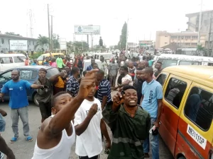 Commercial drivers protest