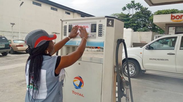 DPR-sealing-a-Total-Filling-Station-in-Port-Harcourt.-640×360
