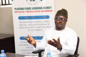 Director General of Plateau Peace Building Agency Mr Joseph Lengman