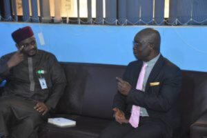 From Left Mr Haruna Abdullahi, Acting chairman FCT-IRS and Mr Buki Ponle, the Managing Director of NAN.