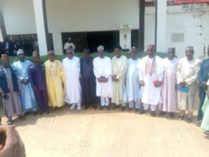 A group photograph after a courtesy call by Prof. Muhammad Ali-Pate, Executive Chairman, Chigari Foundation, representative of Gov. Atiku Bagudu, other Chief Executives of some NGOs as well as representatives of other NGOs at Government House Birnin Kebbi