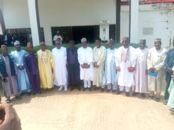 A group photograph after a courtesy call by Prof. Muhammad Ali-Pate, Executive Chairman, Chigari Foundation, representative of Gov. Atiku Bagudu, other Chief Executives of some NGOs as well as representatives of other NGOs at Government House Birnin Kebbi