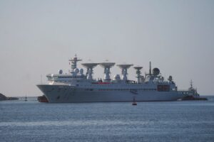 Chinese military survey ship Yuan Wang 5 arrives at Hambantota International Port in Hambantota, Sri Lanka, August 16, 2022. REUTERS/Stringer
