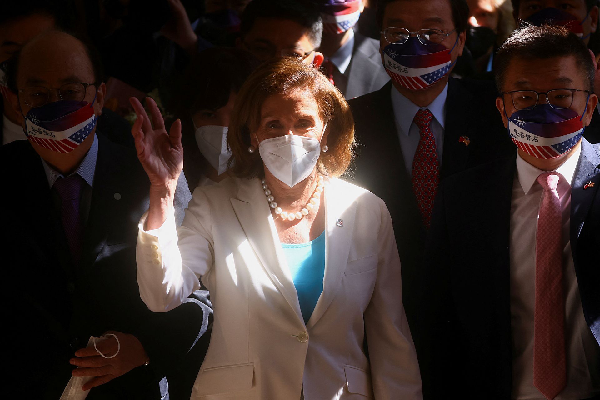 U.S. House of Representatives Speaker Nancy Pelosi visits the parliament in Taipei, Taiwan August 3, 2022. REUTERS/Ann Wang