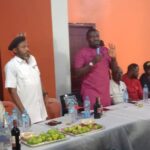 Omeje addressing the group