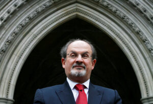 FILE PHOTO: Author Salman Rushdie arrives at the High Court in London