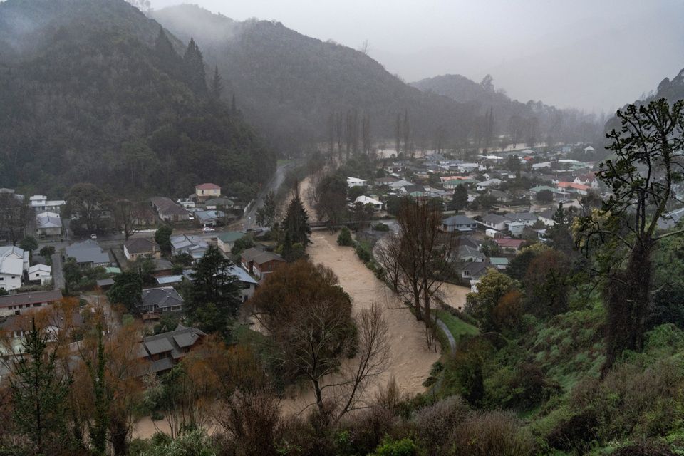 A state of emergency is declared as severe flooding affects Nelson, New Zealand, August 18, 2022. REUTERS/Tatsiana Chypsanava