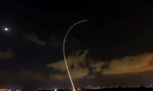 Israel’s Iron Dome anti-missile system fires to intercept a rocket launched from the Gaza Strip towards Israel near Ashdod, Israel August 6, 2022. REUTERS/Ronen Zvulun