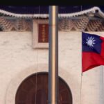 A Taiwan flag can be seen at Liberty Square in Taipei, Taiwan, July 28, 2022. REUTERS/Ann Wang