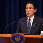 Japan’s Prime Minister Fumio Kishida delivers a speech at his official residence in Tokyo, Japan July 14, 2022. Xinhua/Zhang Xiaoyu/Pool via REUTERS/File Photo