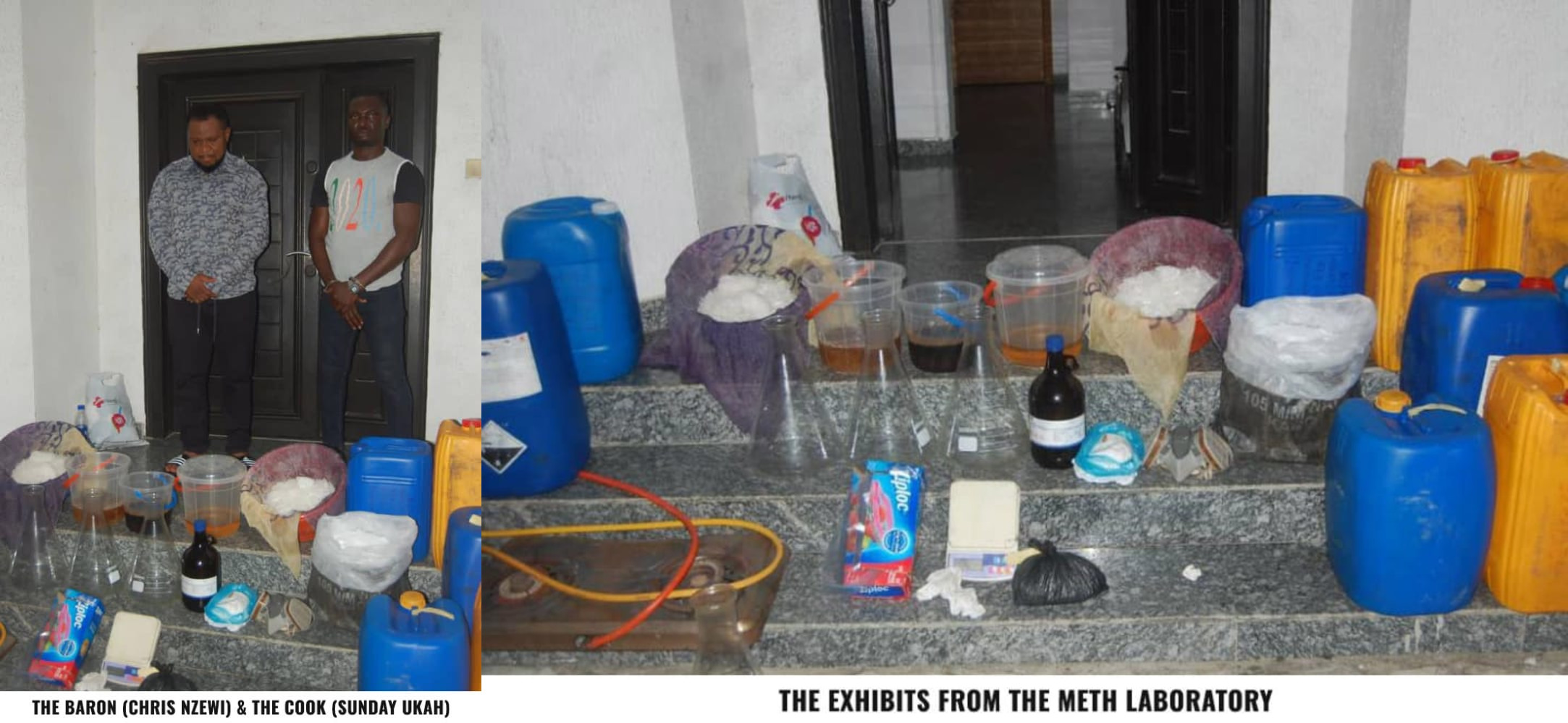 NDLEA busts Mkpuru Mmiri labs in Lagos, Anambra; nabs 2 barons, chemist