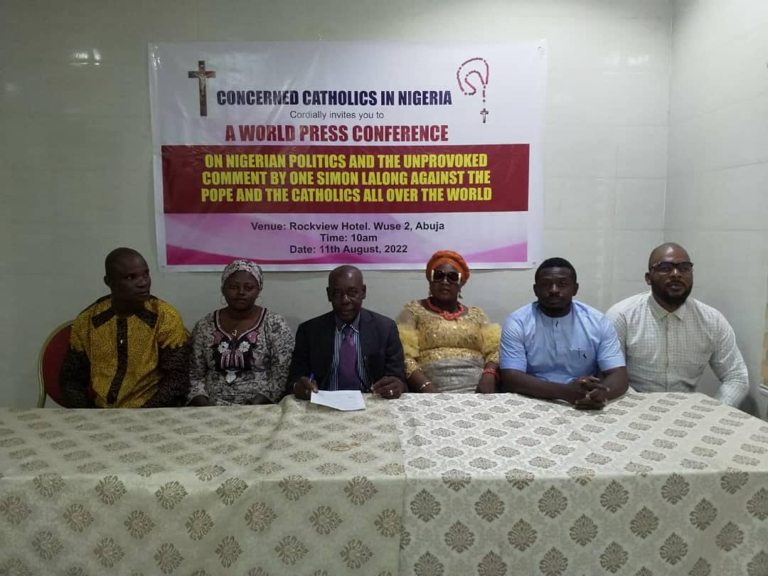 Road to 2023: Catholic group berates Gov Lalong over attempt to drag Pope Francis into politics