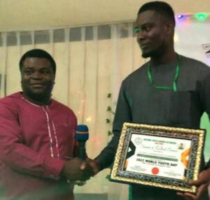 Edo Youth Parliament Speaker Uwagboe bags award of Excellence Service to Humanity
