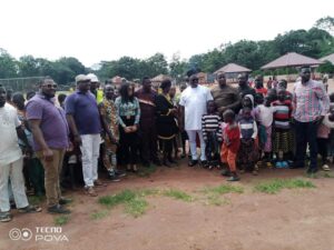 Members of NSE at the IDP camp