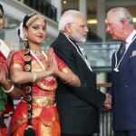 FILE – Britain’s Prince Charles, right, and India’s Prime Minister Narendra Modi visit the Science Museum in London, April 18, 2018. India, once the largest of Britain’s colonies that endured two centuries of imperial rule has moved on. Queen Elizabeth II’s death provoked sympathies from some while for a few others, it jogged memories of a bloody history under the British crown. Among most regular Indians, the news was met with an indifferent shrug. (Hannah McKay/Pool Photo via AP, File)