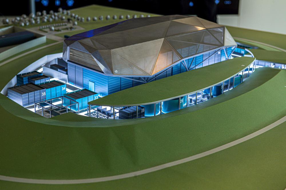 A model of a Small Modular Reactor facility that Rolls-Royce SMR hopes to have operational by the end of the decade is seen in this handout render provided by Rolls-Royce SMR on Friday, Sept. 9, 2022. A global search for alternative sources to Russian energy during the war in Ukraine has refocused attention on smaller, easier-to-build nuclear power stations that proponents say they could provide a cheaper, more efficient alternative to older model mega-plants but detractors warn of heightened risks including the disposal of highly radioactive wave and the specter of nuclear weapons proliferation.