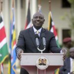 Kenya’s President-Elect William Ruto addresses the media at his official residence in Nairobi, Kenya Monday, Sept. 5, 2022. Kenya’s Supreme Court on Monday unanimously rejected challenges to the official results of the presidential election and upheld William Ruto’s narrow win in East Africa’s most stable democracy. (AP Photo/Brian Inganga)