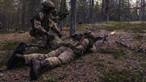 British troops taking part in Exercise Vigilant Knife alongside Swedish and Finnish Armed Forces