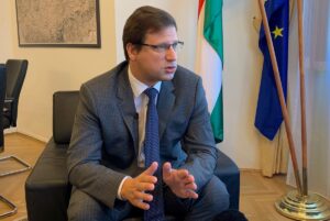 Gergely Gulyas, Hungarian Prime Minister Viktor Orban’s chief of staff speaks during an interview in his office in Budapest, Hungary on September 16, 2019. REUTERS/Gergely Szakacs