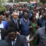 Kenya’s opposition leader and presidential candidate Raila Odinga, of the Azimio La Umoja (Declaration of Unity) One Kenya Alliance, walks on the day of filling a petition challenging the presidential election result, in Nairobi, Kenya August 22, 2022. REUTERS/Baz Ratner