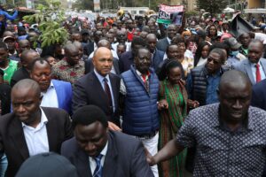 Kenya’s opposition leader and presidential candidate Raila Odinga, of the Azimio La Umoja (Declaration of Unity) One Kenya Alliance, walks on the day of filling a petition challenging the presidential election result, in Nairobi, Kenya August 22, 2022. REUTERS/Baz Ratner