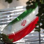 Iranian flag is seen at the Embassy of the Islamic Republic of Iran, as Albania cuts ties with Iran and orders diplomats to leave over cyberattack, in Tirana, Albania, September 8, 2022. REUTERS/Florion Goga