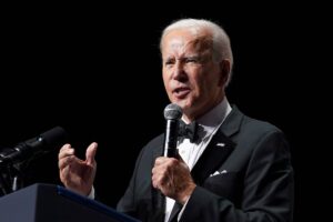 U.S. President Joe Biden speaks as he attends the 45th Congressional Hispanic Caucus Institute Gala to kick-off the White House’s celebration of Hispanic Heritage Month, in Washington, U.S. September 15, 2022. REUTERS/Kevin Lamarque