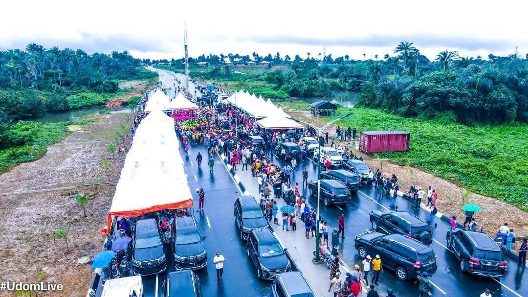 Obasanjo inaugurates 6-lane road in Akwa Ibom