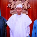 L- R- Shettima, Buhari, Tinubu
