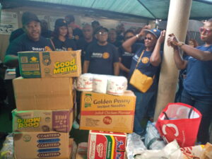 Members of the Club during the visit to the orphanage home on Saturday, September 24.