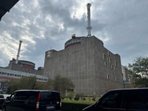 A view shows the Russian-controlled Zaporizhzhia Nuclear Power Plant during a visit by members of the International Atomic Energy Agency (IAEA) expert mission, in the course of Ukraine-Russia conflict outside Enerhodar in the Zaporizhzhia region, Ukraine, in this picture released September 2, 2022. International Atomic Energy Agency (IAEA)/Handout via REUTERS
