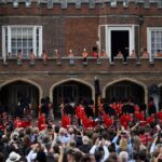 Garter Principal King of Arms, David Vines White, reads the Principal Proclamation from the balcony overlooking Friary Court after the Accession Council at St James’s Palace, as King Charles III is formally proclaimed Britain’s new monarch, following the death of Queen Elizabeth II, in London, Britain September 10, 2022. Daniel LEAL/Pool via REUTERS