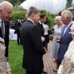 The Queen with Joe and Jill Biden last year at the G7 summit in Cornwall, England