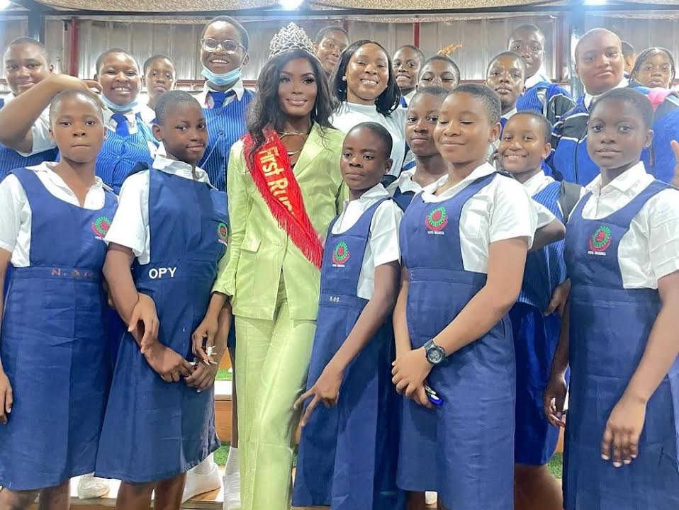 Miss Globe Queen Esther Gabriel empowers young African girls with tech skills