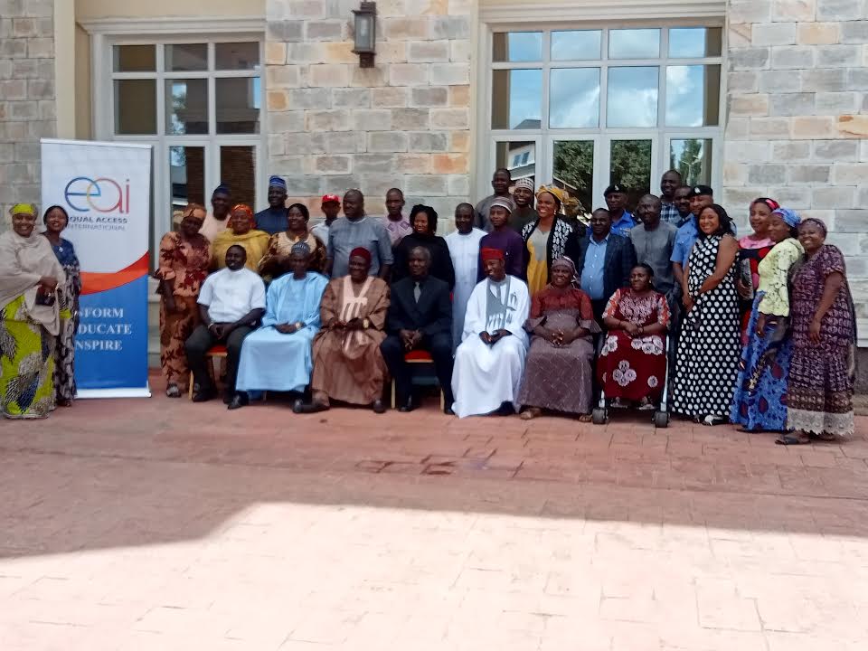 Stakeholders at a meeting for women inclusion in peace building
