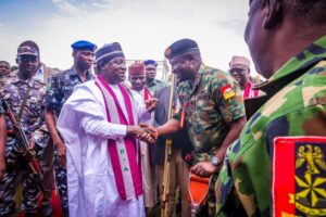 Plateau Governor Simon Lalong meets Gen Ibrahim Ali