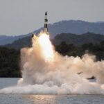 FILE – This photo provided on Oct. 10, 2022, by the North Korean government purports to show a missile test at an undisclosed location in North Korea, as taken sometime between Sept. 25 and Oct. 9. Independent journalists were not given access to cover the event depicted in this image distributed by the North Korean government. The content of this image is as provided and cannot be independently verified. Korean language watermark on image as provided by source reads: “KCNA” which is the abbreviation for Korean Central News Agency. (Korean Central News Agency/Korea News Service via AP, File)