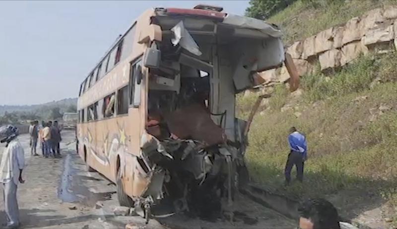 At least 15 killed in bus-truck collision on Indian highway
