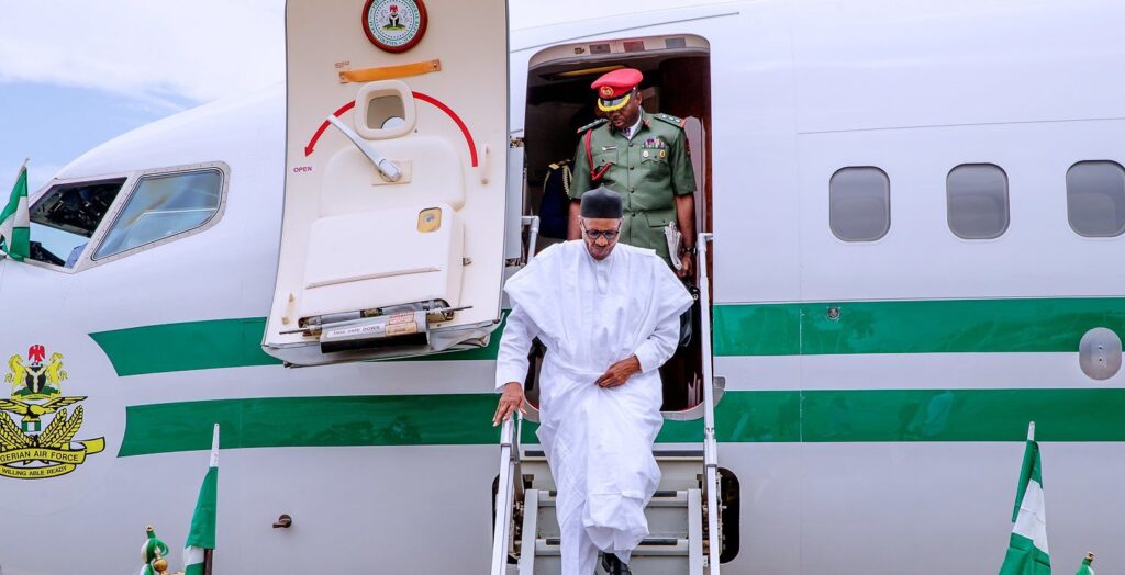 Buhari returns to Abuja from 1st Bio Summit in Seoul 