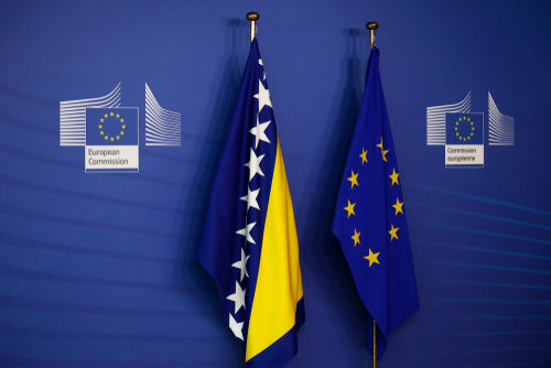 Brussels,,Belgium.,4th,March,2019.,Flags,Of,European,Union,And